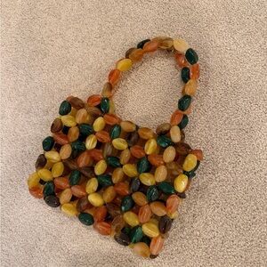 Multicolor Beaded Handbag
